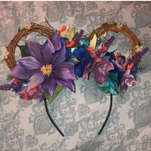 Floral Mickey ears
